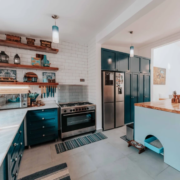Spotless kitchen after deep cleaning service